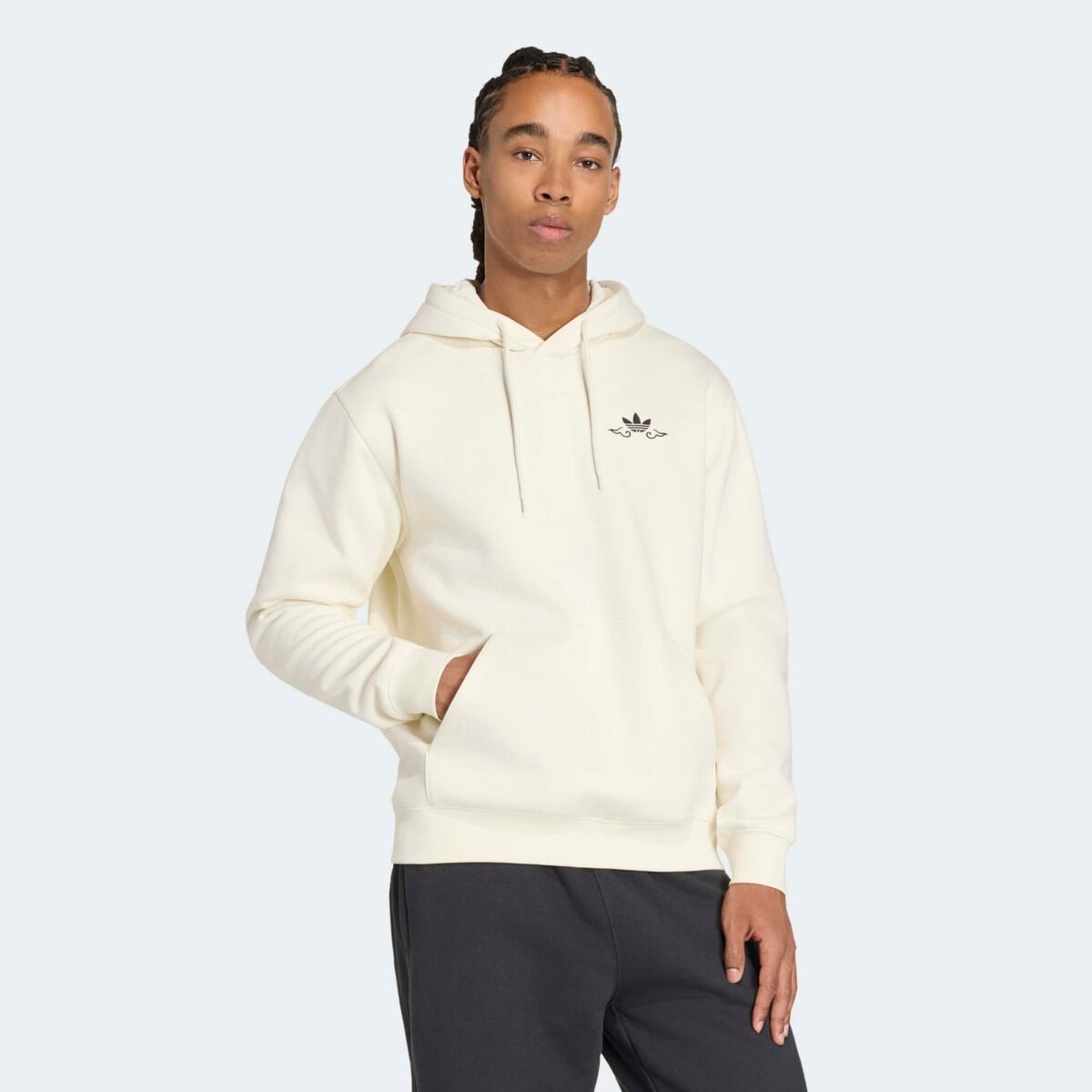 ADIDAS ORIGINALS JAPANESE FORG GRAPHIC LOOSE HOODIE