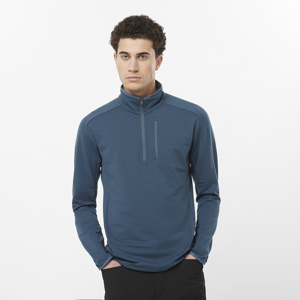 SALOMON MEN'S ESSENTIAL LIGHTWARM HALF-ZIP MIDLAYER | Fliisid