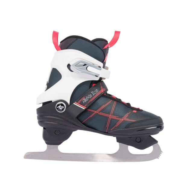 K2 Alexis ICE FB Figure Skates - Women's White Coral Softboot Ice Skates | Comfortable & Warm For Recreational Skating