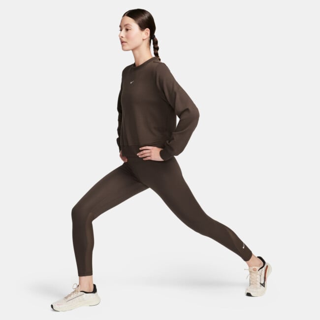 ☆NIKE☆Nike One Women's Mid-Rise Full-Length Leggings Nike | One Mid-Rise Leggings Womens | Czarny/Biały