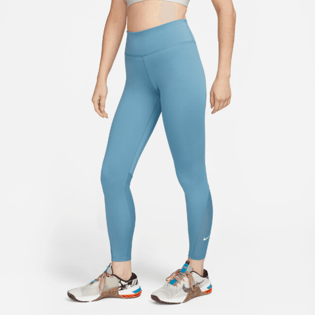 NIKE ONE WOMEN'S MID-RISE 7/8 MESH-PANELED LEGGINGS | Püksid