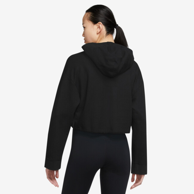 nike yoga luxe women's cropped hoodie