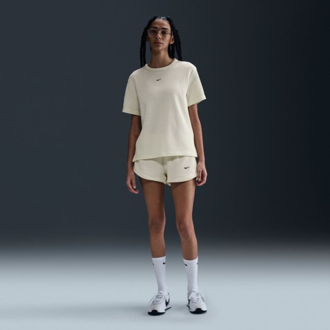 NIKE SPORTSWEAR CHILL WAFFLE WOMEN'S LOOSE SHORT-SLEEVE TOP