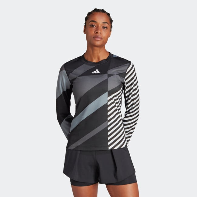 ADIDAS WOMENS TENNIS HEAT.RDY PRO 3/4 SLEEVE LONG-SLEEVE TOP