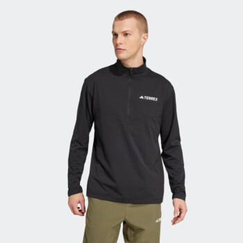ADIDAS MEN'S TERREX MULTI CLIMACOOL 1/2 ZIP LONG SLEEVE LONG
