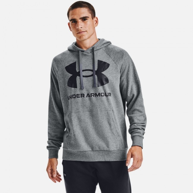 Under Armour RIVAL FLEECE BIG LOGO - Short Homme gris - Private Sport Shop