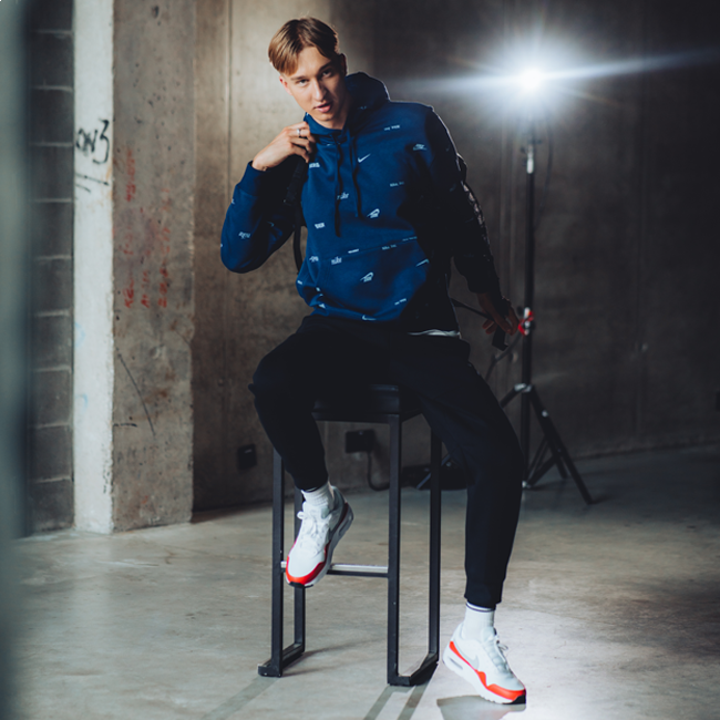 Nike club fleece+ men's allover print pullover hoodie, Dressipluusid
