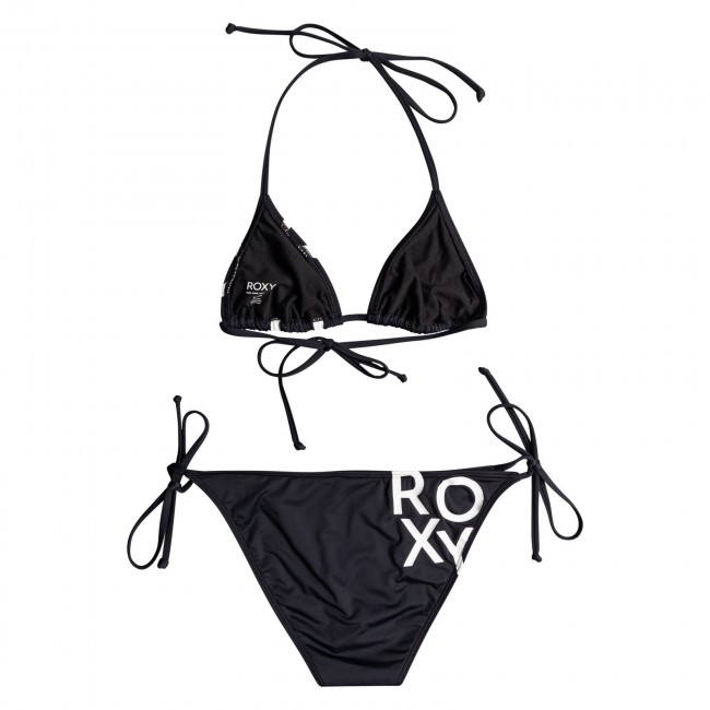 Roxy Beach Classics Tie Side Bikini Set Triangle Pour Femme - Tissu Stretch Recyclé